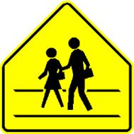 people safety road sign
