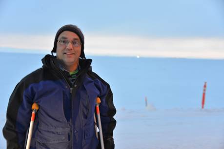 Standing near the new site development at Point Thomson