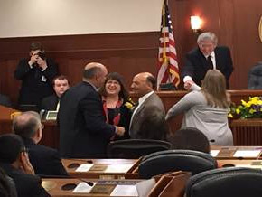 Swearing in with Reps. Tarr, Gara, and Drummond