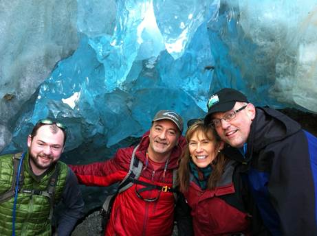 My wife Donna, who is a second grade teacher at Anchor Lutheran School, Rep. Gara, and Sen. Gardner?s aide, Noah, and I took a very enjoyable hike to the ice caves!