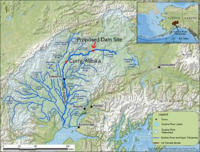 Susitna River map