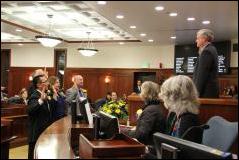 Rep. Kawasaki swearing in on the House floor