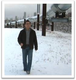 walking alongside AK Pipeline