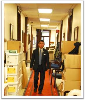 Juneau hallway packing boxes