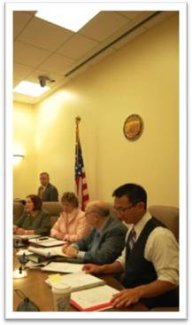 With fellow Democrats