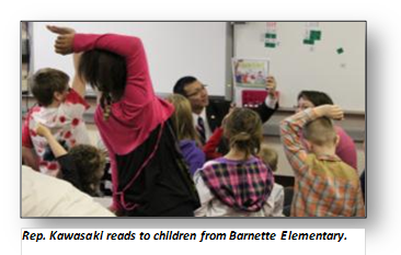 Rep. Kawasaki at Barnette Elementary