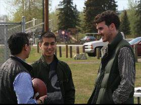 Visiting members of the community