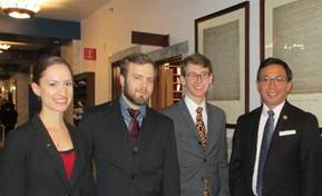 My staff Mercedes, Lachlan, Jake and me in the Capitol 