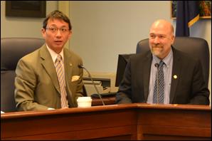 With Representative Adam Wool