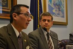 press conference Reps. Kawasaki and Tuck