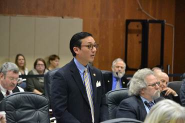 Rep. Kawasaki speaking in favor of reducing oil & gas subsidies