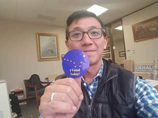 I Voted - Steve and his sticker