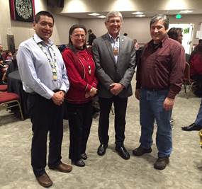 February 11, 2016: Alaska Federation of Natives Community/Legislative reception at the Elizabeth Peratrovich Center.