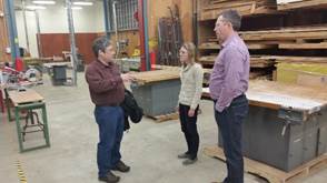 February 9, 2016: Took a tour of the UAS School of Career Education, including trying out the simulator in the Center for Mine Training. 