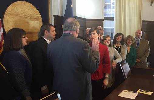 Ivy Spohnholz sworn in to the legislature – welcome, Rep. Spohnholz!