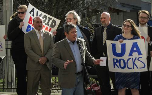 Speaking in support of the University, my alma mater.