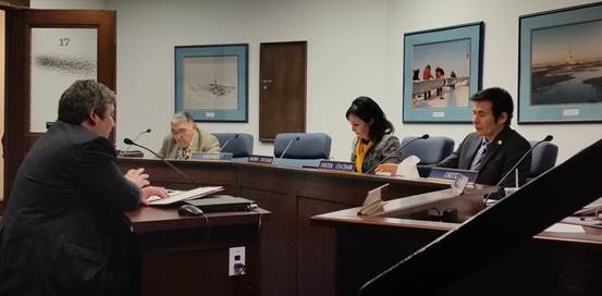 March 31, 2016: Presenting House Bill 292, which would allow communities to make optional contributions to the Alaska Marine Highway System Fund. 