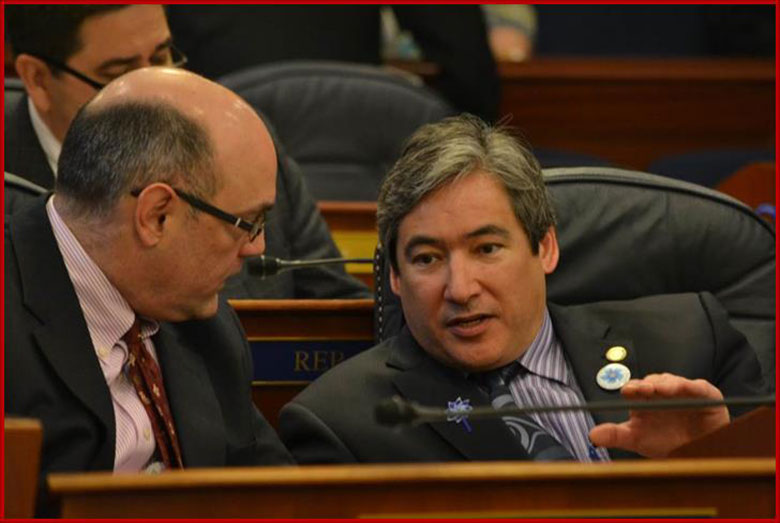 Sam pictured with Rep. Andy Josephson on the House Floor