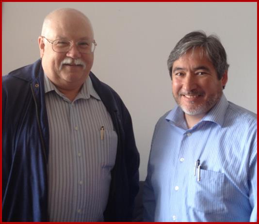 Sam meeting with Wayne Stevens President of United Way of Southeast Alaska.