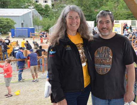 June 20, 2015: Enjoying the 2015 Juneau Gold Rush Days with Jan Trigg.