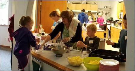 Thanks to Shepherd of the Valley Lutheran Church for including me in their kids cooking lunch.
