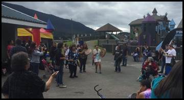 August 7, 2016: Canoes, drums, and friends at the Community Wellness Event.