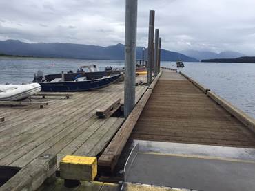 Touring Gustavus bridges and dock. 