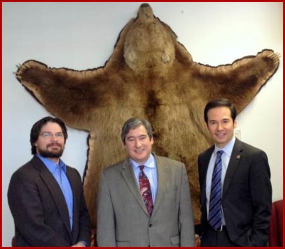 Sam visiting with Rep. Neal Foster from Nome and his aide Paul LaBolle in Foster’s Juneau legislative office. 