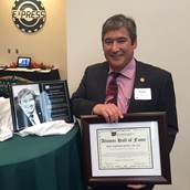 I was honored to be inducted into the Alumni Hall of Fame.