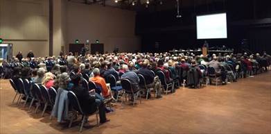 Sept. 30, 2015: Juneau Fiscal Forum at Centennial Hall. Great attendance and a wealth of information.