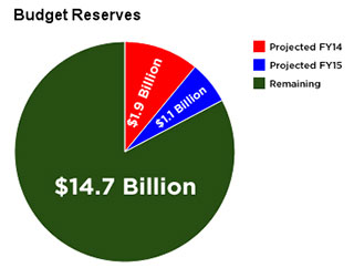 Budget Reserves Pie Chart