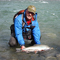 Rep. Les Gara fishing