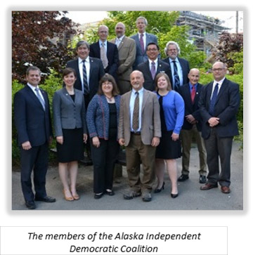The members of the Alaska Independent Democratic Coalition