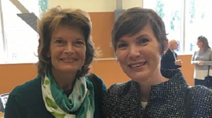 Ivy with Senator Lisa Murkowski