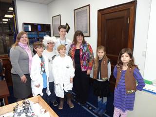 Supporting the next generation of innovators through STEM (Science, Technology, Engineering, and Math) education. The Juneau Lego Robotics team visited us to demonstrate their robots.