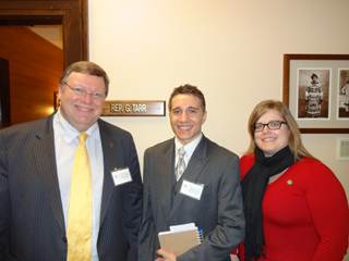Philip Lindquist and Bronson Frye visited to talk about workforce development in the state. I serve on the Department of Labor and Workforce Development finance subcommittee and am planning on using their insight to help our state.