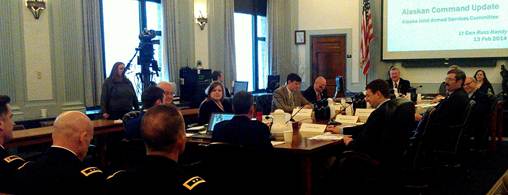 The JASC listening to Lt. Gen. Russ Handy’s Update on Alaska’s military team.