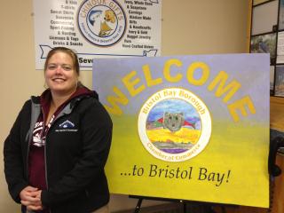 Rep. Tarr arrives at the King Salmon airport.