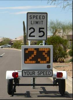 The use of roaming speed sentries was 
discussed as a way to cut down on
speeding on neighborhood streets.