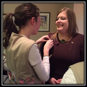 Earning my Leadership Pin!