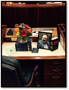 The desk of Rep. max Gruenberg