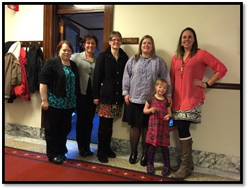 Representative Tarr with the wonderful folks of the Key Campaign, in town to advocate for essential services for Alaskans with disabilities.