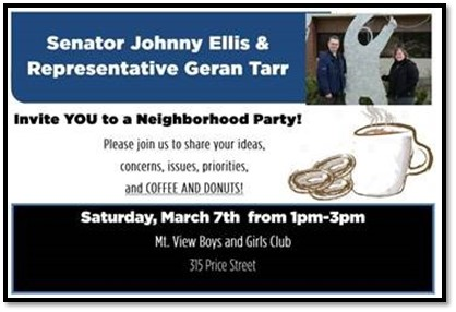 Neighborhood Party flyer