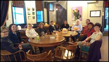 Erin met with advocates from the AWARE shelter and SART nurses, who were in Juneau for training.