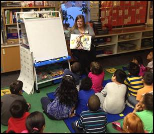 Rep. Tarr reading to students at Williwaw Elementary School