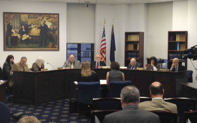 Here we are presenting on the Untested Sexual Assault Kit Audit bill in front of the House State Affairs Committee.