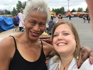 With Elvi at Mayor Berkowitz’s Diversity Celebration at the Northway Mall.