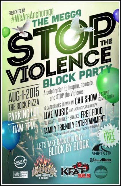 Stop the Violence Block Party flyer