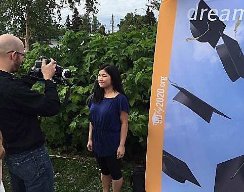 United Way 90% by 2020 interviews with students about their future. 