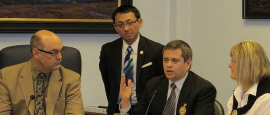 At the Save Our Schools hearing with Reps. Josephson, Kawasaki and Kerttula.